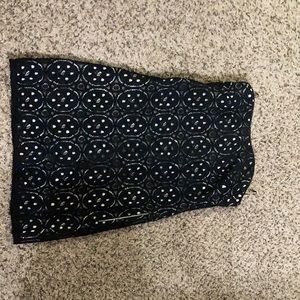 Strapless mini dress